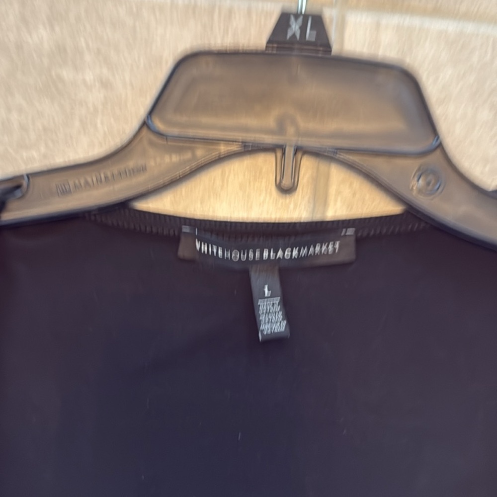 White House Black Market Sleeveless Multi-Color Squared-V-Neck Shell -Size L - Picture 5 of 10